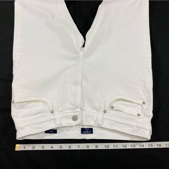 J.Crew Factory Men’s 29x32 White Slim Flex Jeans Straight Leg Preppy Casual - Picture 9 of 12